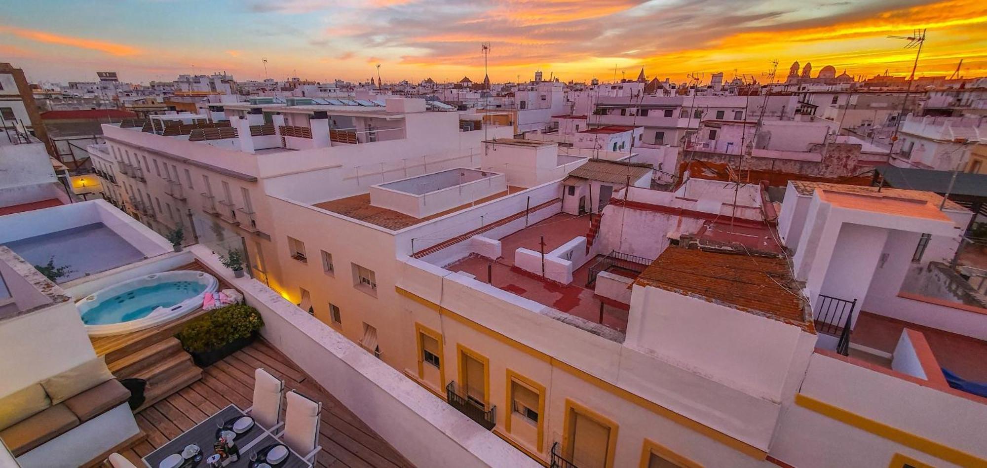 Penthouse With Jacuzzi, And Garaje Grupo Ac Gestion Apartment Cadiz Bagian luar foto